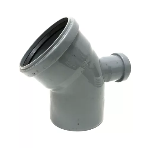 PVC, 110mm-50mm 45° hátsó elágazással