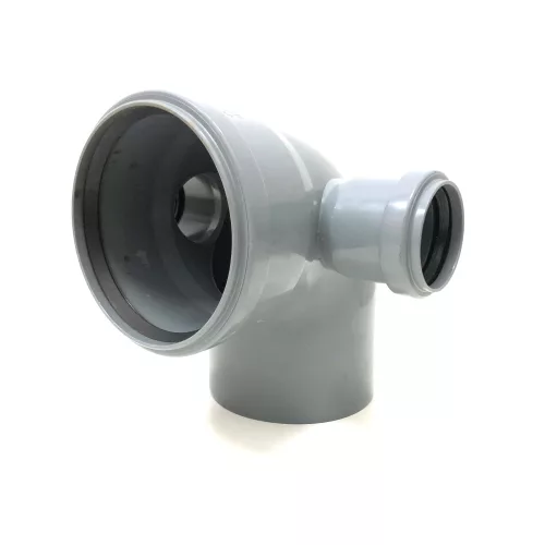 PVC, 110mm-50mm-50mm 90° kettős elágazással