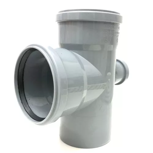 PVC, 110mm-110mm-50mm hátsó sarokelágazó