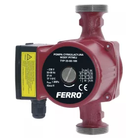Ferro 25/60-180, keringetőszivattyú, ivóvízre (0202W)
