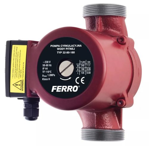 Ferro 32/80-180, keringetőszivattyú, ivóvízre (0401W)