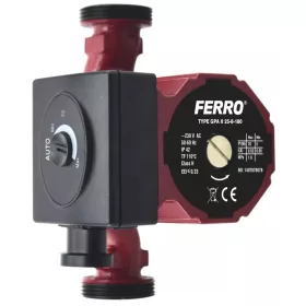 Ferro 25/8-180, keringetőszivattyú, fűtésre (0605W)