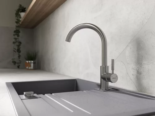 Álló mosogatócsaptelep, Camira Inox, Ferro