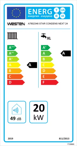 Westen kondenzációs kombi gázkazán, Star Condens Next 24*