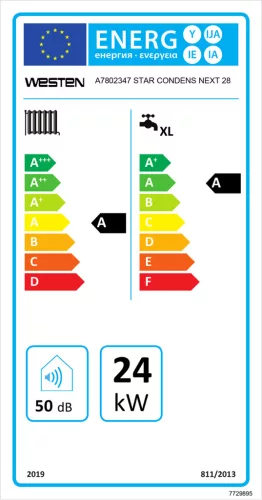 Westen kondenzációs kombi gázkazán, Star Condens Next 28*