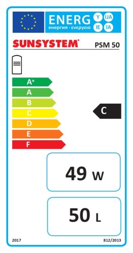 Sunsystem fűtési puffertartály szigeteléssel hőszivattyúhoz, PSM W  50*