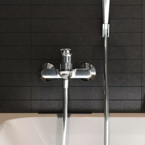 Kád csaptelep zuhanyszett nélkül, Logis króm, Hansgrohe
