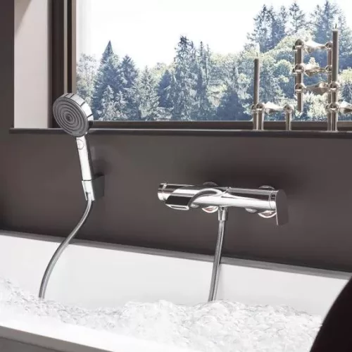 Kád csaptelep zuhanyszett nélkül, Vivenis króm, Hansgrohe
