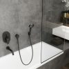 Kád kifolyócső, Vernis Blend matt fekete, Hansgrohe