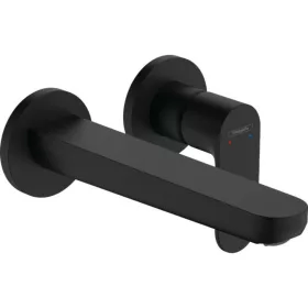  Mosdó csaptelep falsík alatti 20 cm, Rebris S matt fekete, Hansgrohe