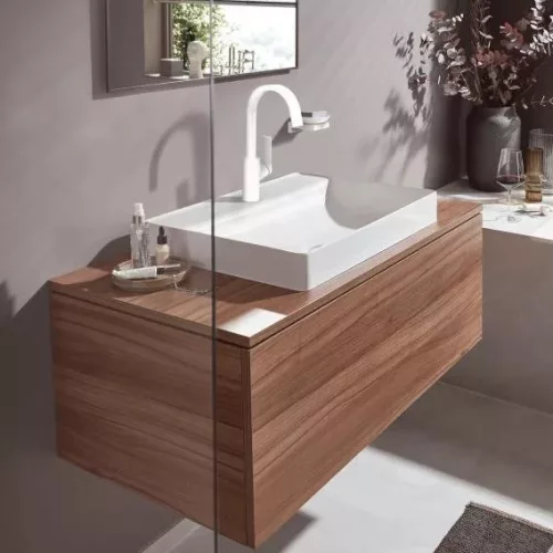 Mosdó csaptelep leeresztőszelep nélkül 210, Vivenis matt fehér, Hansgrohe