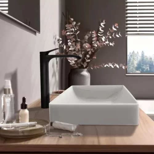 Mosdó csaptelep leeresztőszelep nélkül 250, Vivenis matt fekete, Hansgrohe