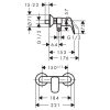 Zuhany csaptelep szett nélkül, Logis króm, Hansgrohe