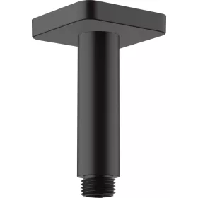   Zuhanykar mennyezeti csatlakozó 10 cm, Vernis Shape matt fekete, Hansgrohe