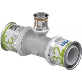   S-Press Plus, 32mm-16mm-32mm szűkített T idom, PPSU, Uponor