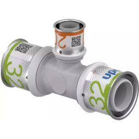   S-Press Plus, 32mm-20mm-32mm szűkített T idom, PPSU, Uponor