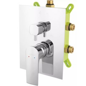   Kád/Zuhany csaptelep szett falsík alatti 3 funkciós, Algeo Square, Ferro