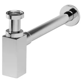   Búraszifon leeresztő nélkül 5/4", szögletes, króm, Quadro, Ferro