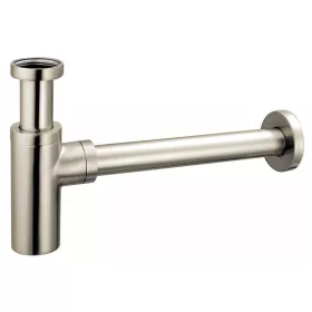   Búraszifon leeresztő nélkül 5/4", hengeres, szálcsiszolt nikkel, Rotondo, Ferro