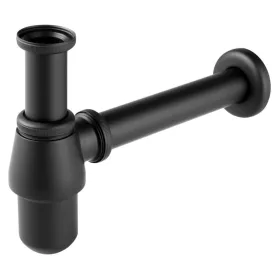   Búraszifon leeresztő nélkül 5/4", fekete, S30-BL, Ferro