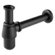 Búraszifon leeresztő nélkül 5/4", fekete, S30-BL, Ferro