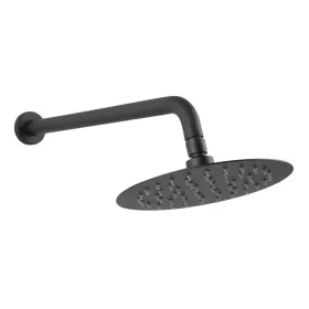   Zuhanyfej, esőztető, 200 mm + 35 cm zuhanykar, fekete, Slimline, Ferro