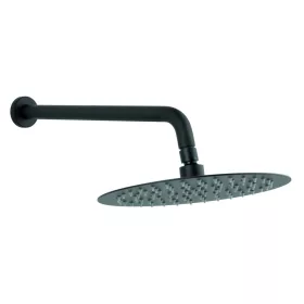   Zuhanyfej, esőztető, 250 mm + 35 cm zuhanykar, fekete, Slimline, Ferro