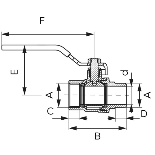 Golyóscsap 2" fix KB, Ferro