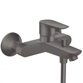   Kád csaptelep zuhanyszett nélkül,Talis E szálcsiszolt fekete,Hansgrohe