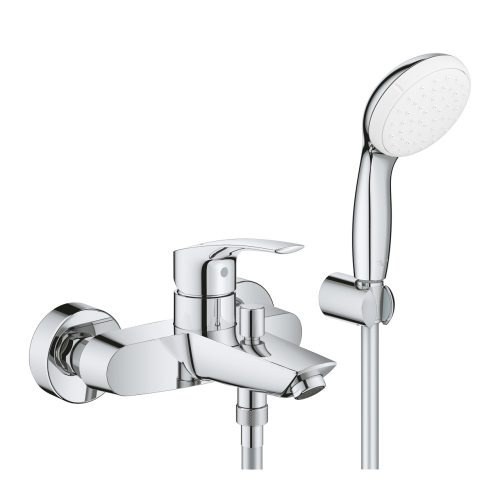 Kád csaptelep zuhanyszettel, EuroSmart króm, Grohe