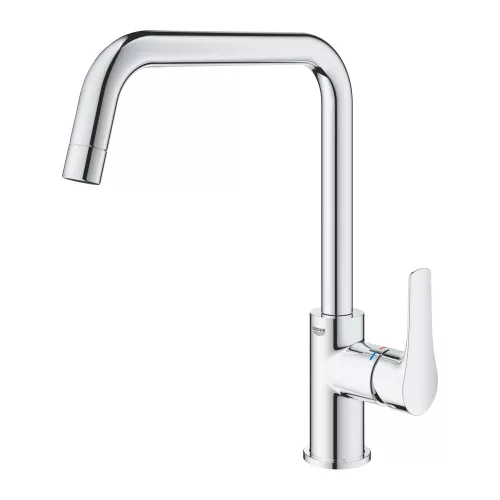 Álló mosogatócsaptelep felső kifolyócsővel 220 mm, EuroSmart króm, Grohe