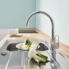 Álló mosogatócsaptelep felső kifolyócsővel, BauFlow króm, Grohe