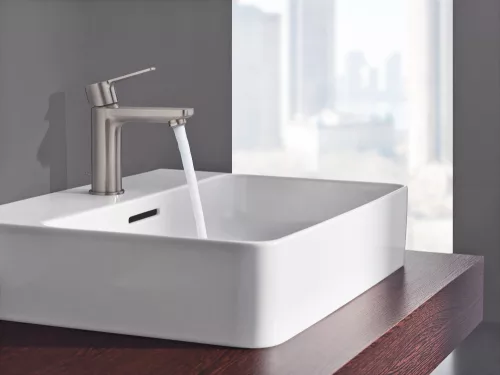 Mosdó csaptelep leeresztőszeleppel XS, Lineare SuperSteel, Grohe