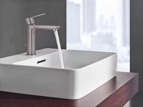 Mosdó csaptelep leeresztőszeleppel S, Lineare SuperSteel, Grohe