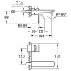 Mosdó csaptelep falsík alatti M, Lineare SuperSteel, Grohe