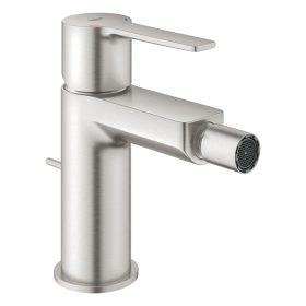   Bidé csaptelep, leeresztőszeleppel S, Lineare SuperSteel, Grohe