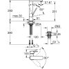 Mosdó csaptelep push-open L, Plus króm, Grohe