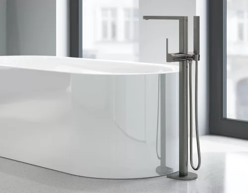 Szabadonálló kád csaptelep, Plus szálcs. Hard Graphite, Grohe