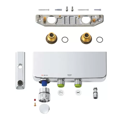 Kád csaptelep termosztatikus SC, Grohtherm króm, Grohe