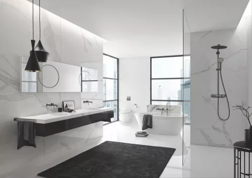 Zuhanyrendszer System 310 Duo SC, Euphoria szálcs. Hard Graphite, Grohe