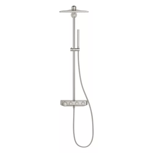 Zuhanyrendszer System 310 Cube Duo SC, Euphoria SuperSteel, Grohe
