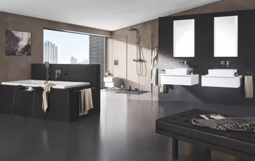 Zuhanyrendszer System 310 Cube Duo SC, Euphoria szálcs. Hard Graphite, Grohe
