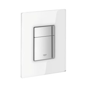   Nyomólap beépíthető wc-hez üveg, Skate Cosmopolitan hold fehér, Grohe