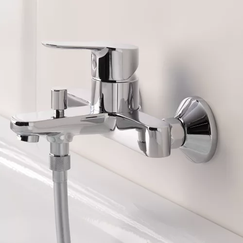 Kád csaptelep zuhanyszett nélkül, BauEdge króm, Grohe-23334000