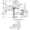 Mosdó csaptelep leeresztőszeleppel S, EuroSmart D 2015 króm, Grohe-33265002