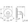 Zuhany csaptelep falsík alatti SB, EuroSmart króm, Grohe-24042002