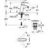 Mosdó csaptelep push-open M, EuroSmart D króm, Grohe-23923002