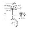 Mosdó csaptelep push-open S, EuroSmart D króm, Grohe