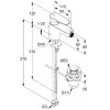 Bidé csaptelep, leeresztőszelep nélkül, Pure&Solid króm, Kludi