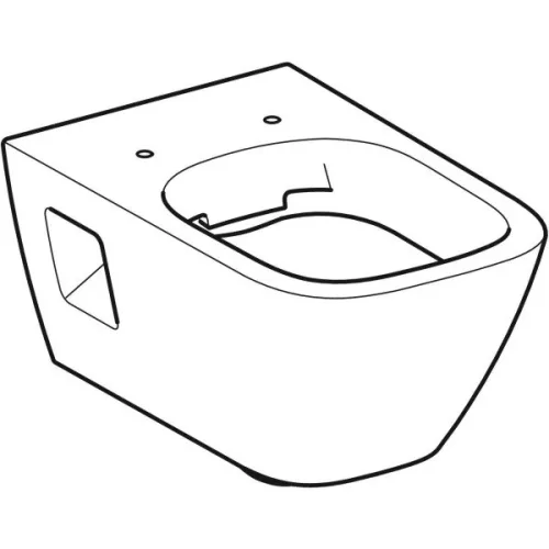WC csésze mély öblítésű, fali, Rimfree, részben zárt, Geberit Selnova Square